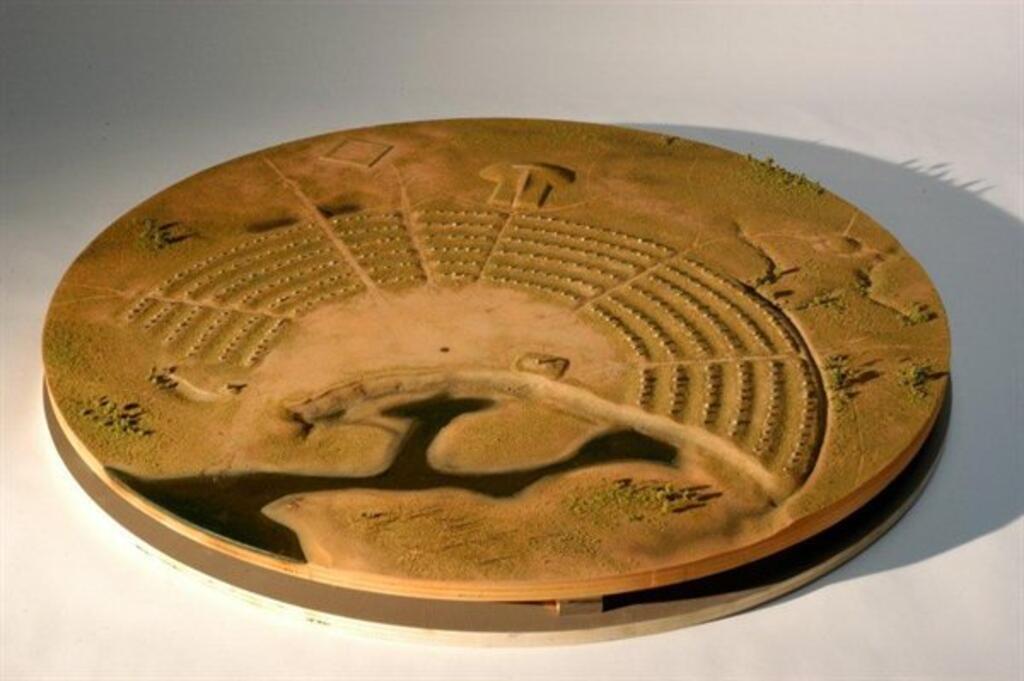 Prehistoric Native American Earthworks Museum Model