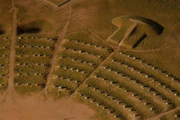 Prehistoric Native American Earthworks Museum Model