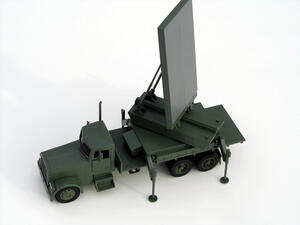 Military Truck Model with Radar by KiwiMill
