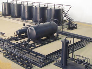 Industrial Tank Battery Model by KiwiMill