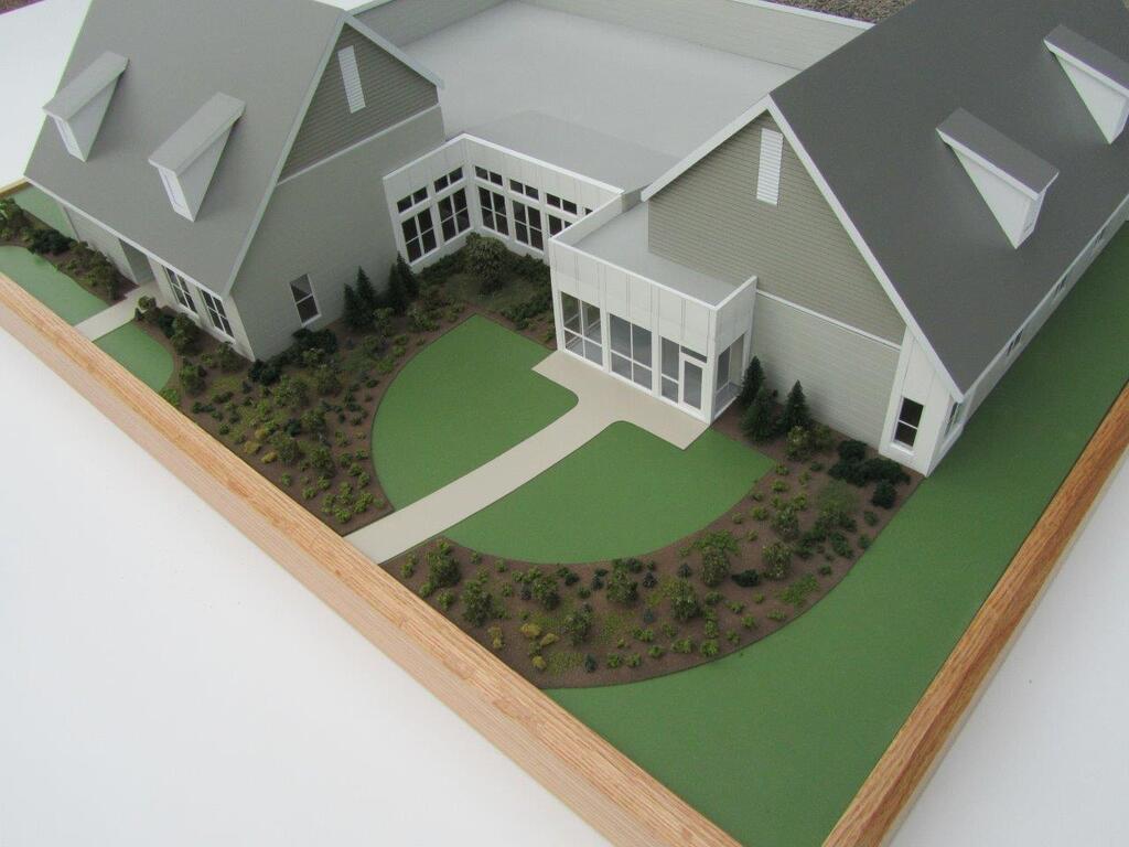 Retirement Community Model with Lift Off Roof