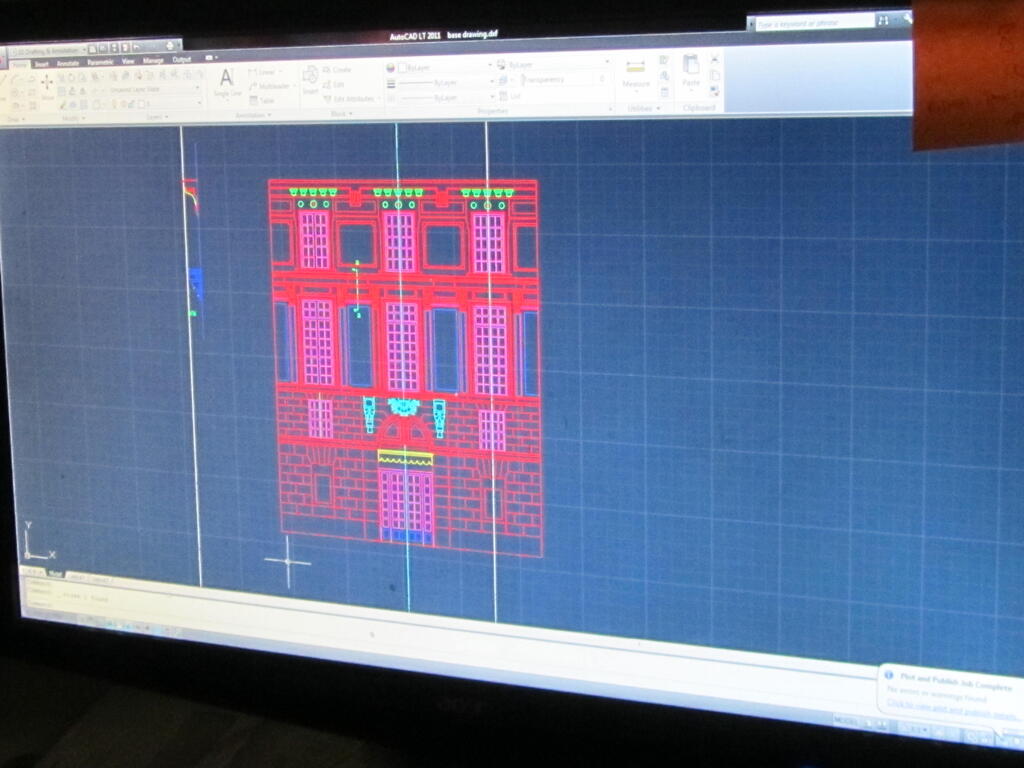 Architectural Prop Model with Brass Etched Details