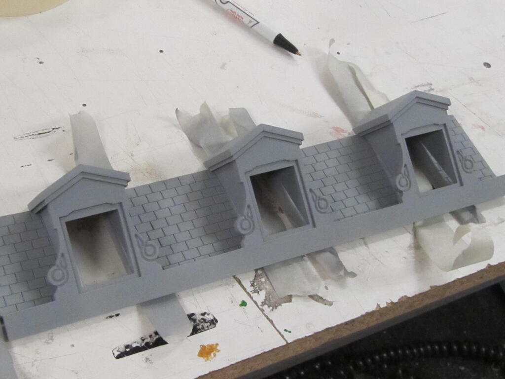 Architectural Prop Model with Brass Etched Details