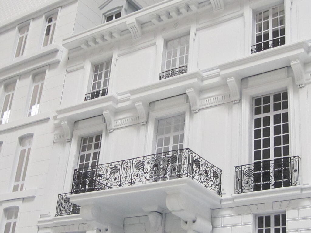 Architectural Prop Model with Brass Etched Details