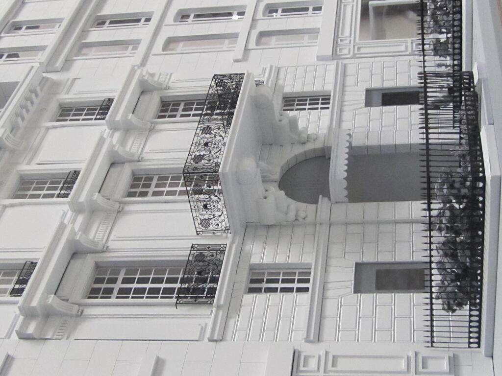 Architectural Prop Model with Brass Etched Details