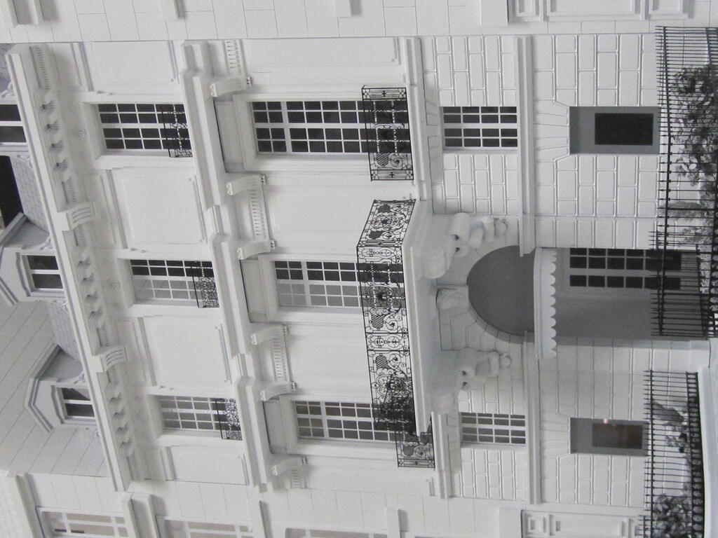 Architectural Prop Model with Brass Etched Details