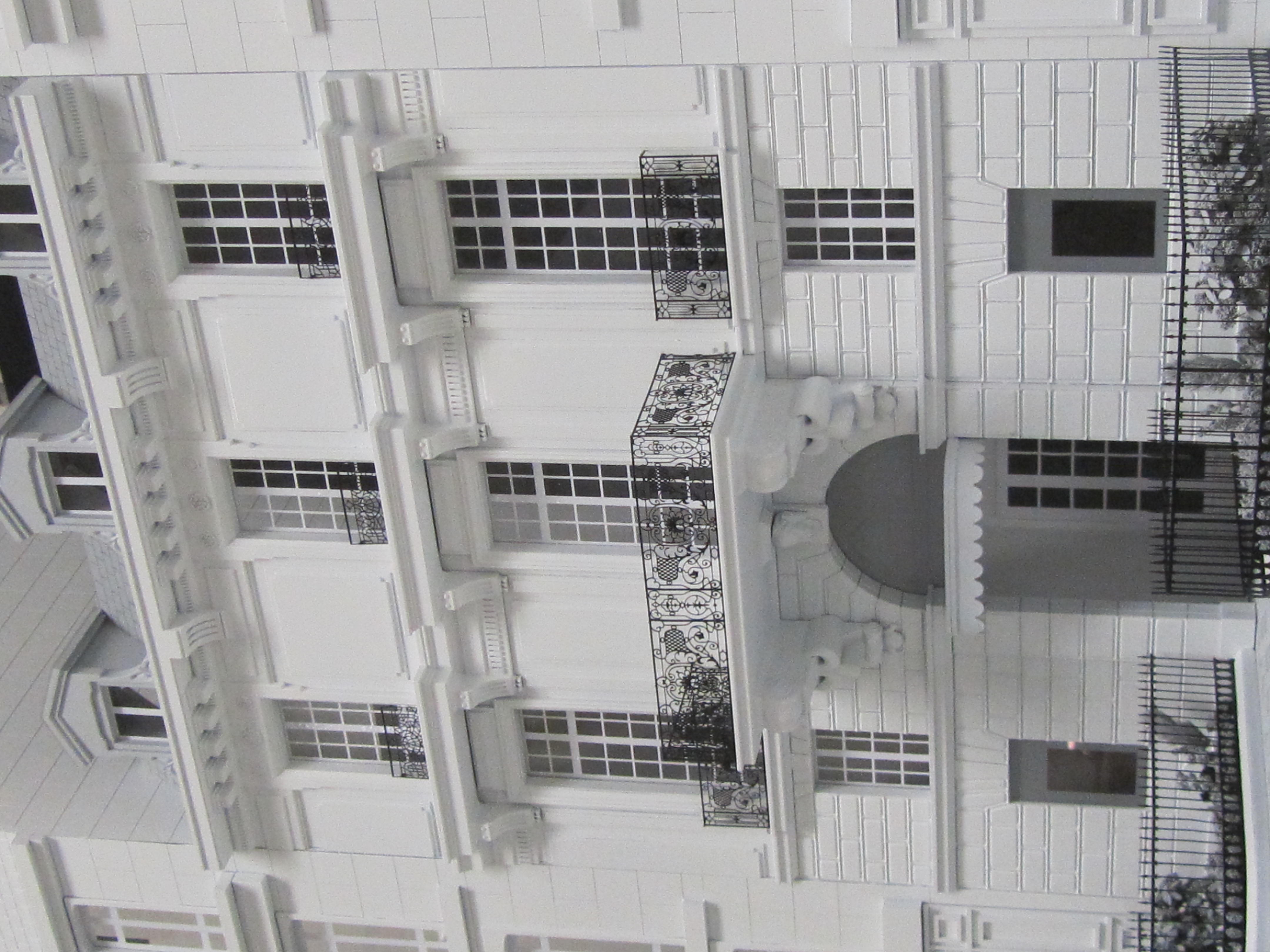 Architectural Prop Model with Brass Etched Details