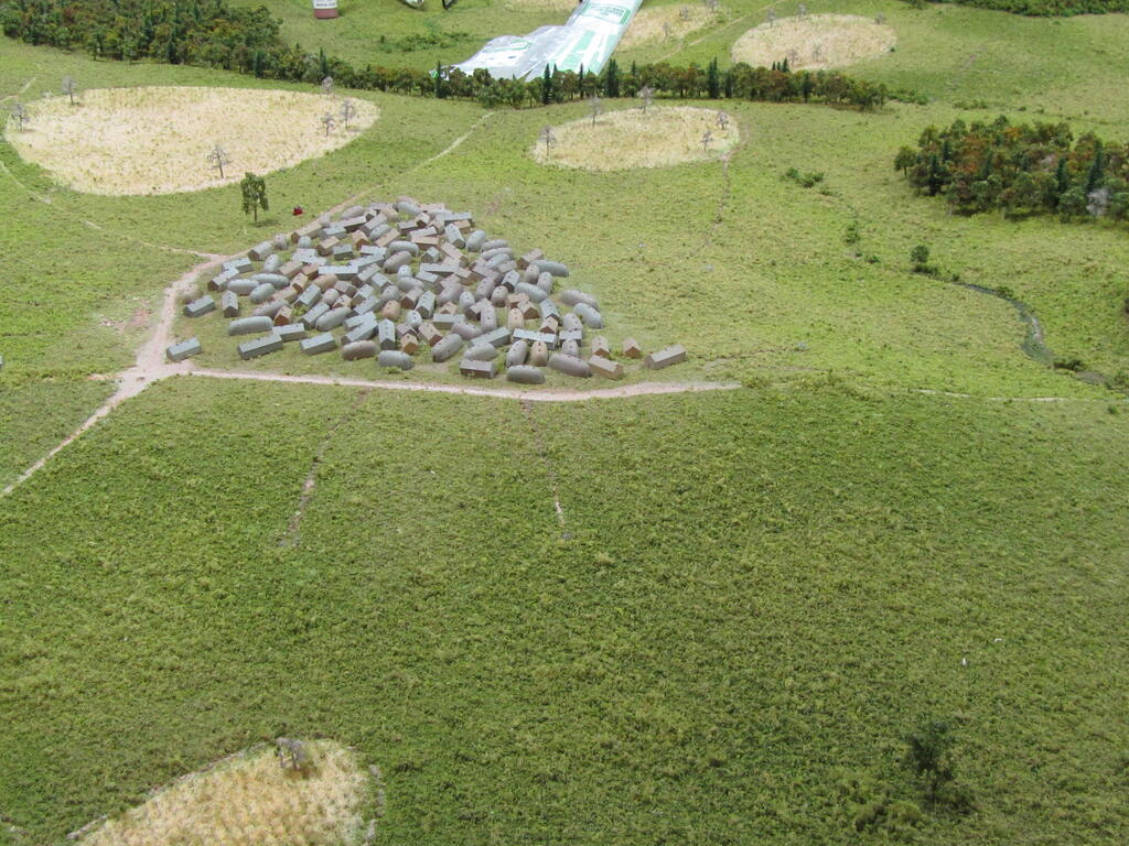 Historical Site Model of Native American Community