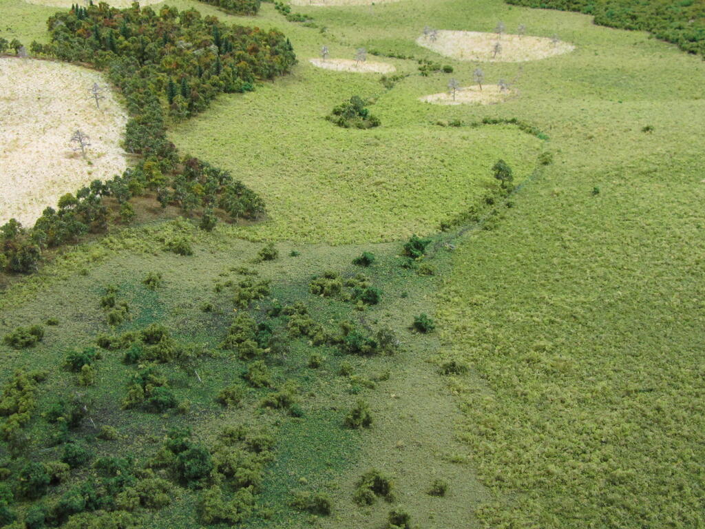 Historical Site Model of Native American Community