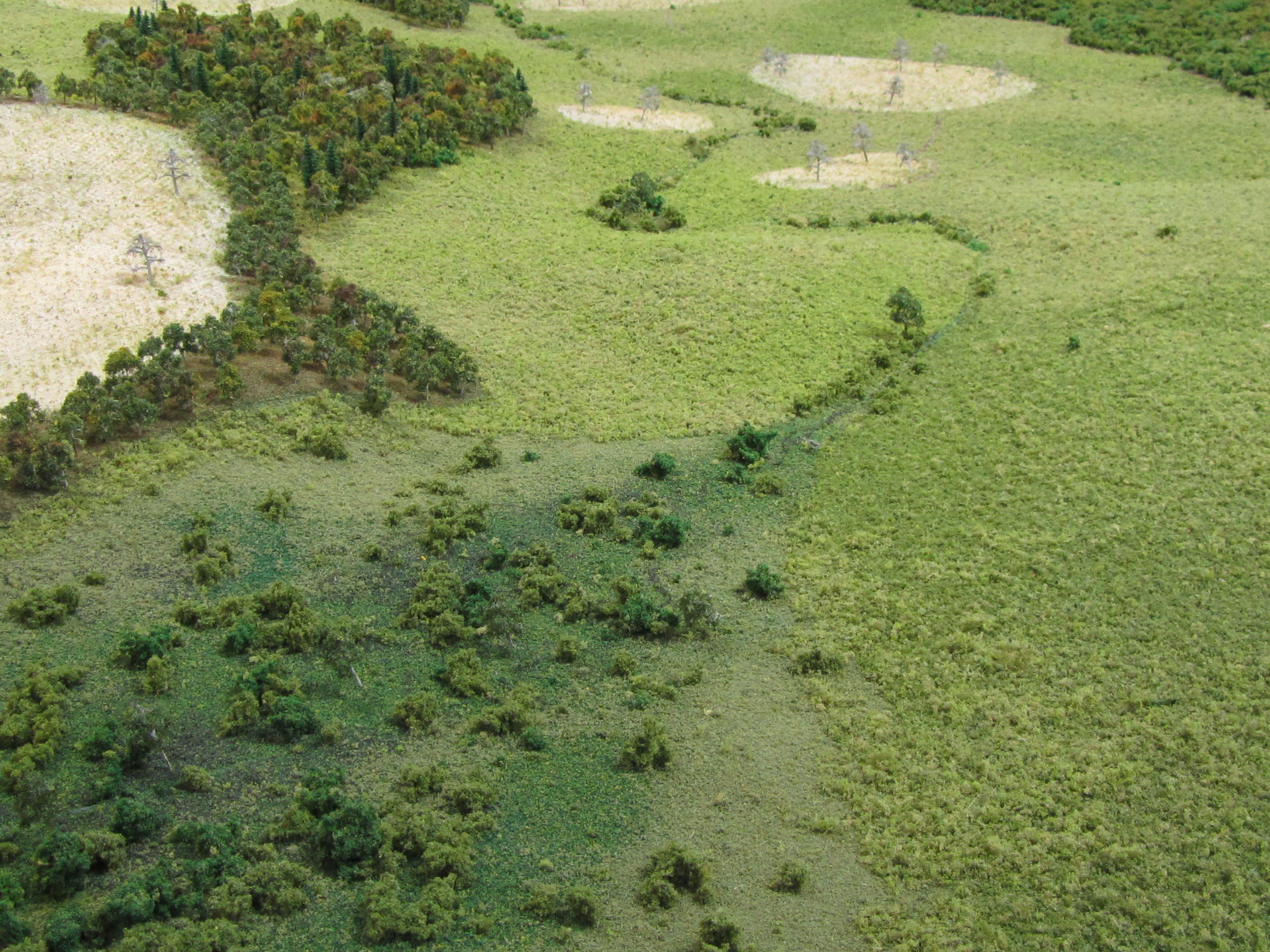 Historical Site Model of Native American Community