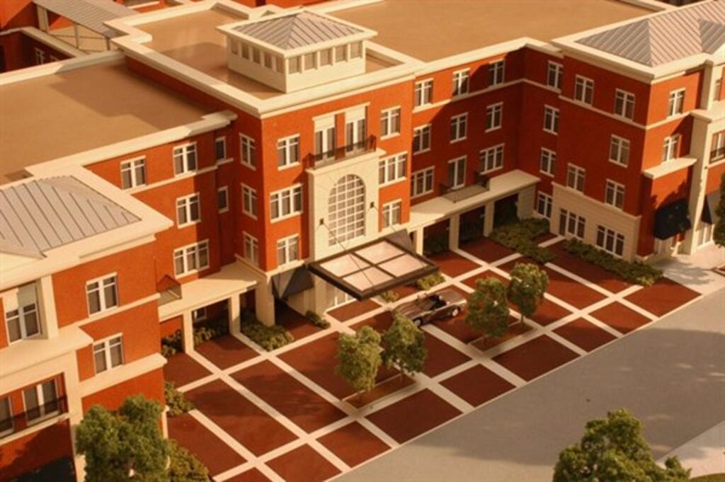 High Rise Apartment Building Architectural Model