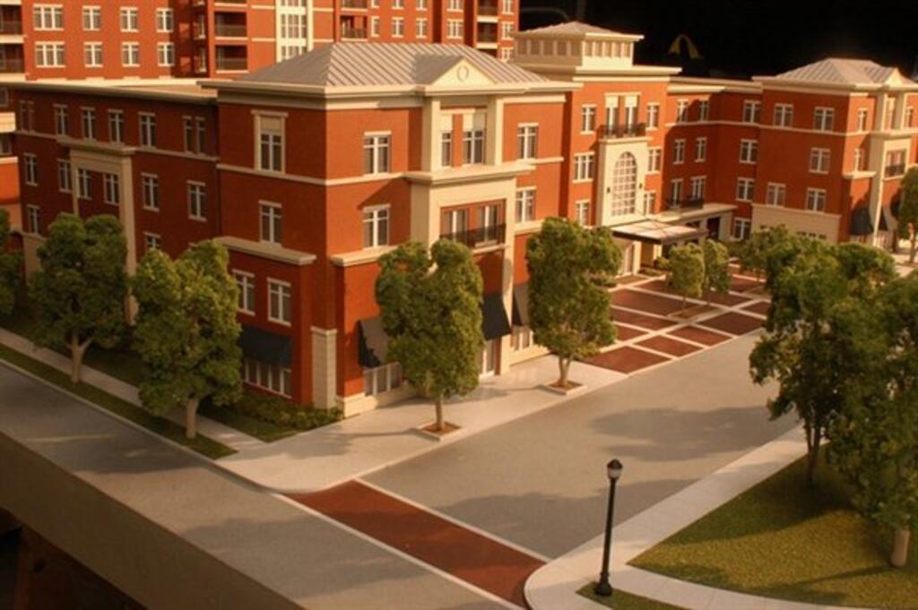 High Rise Apartment Building Architectural Model