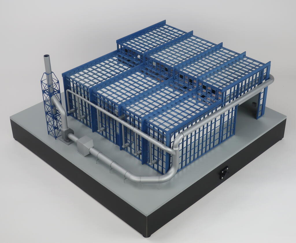 Stainless Steel Building Model