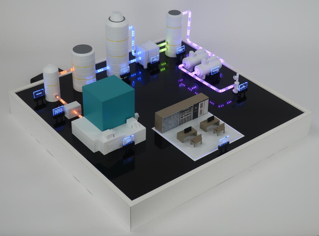 Animated Carbon Capture Facility Model
