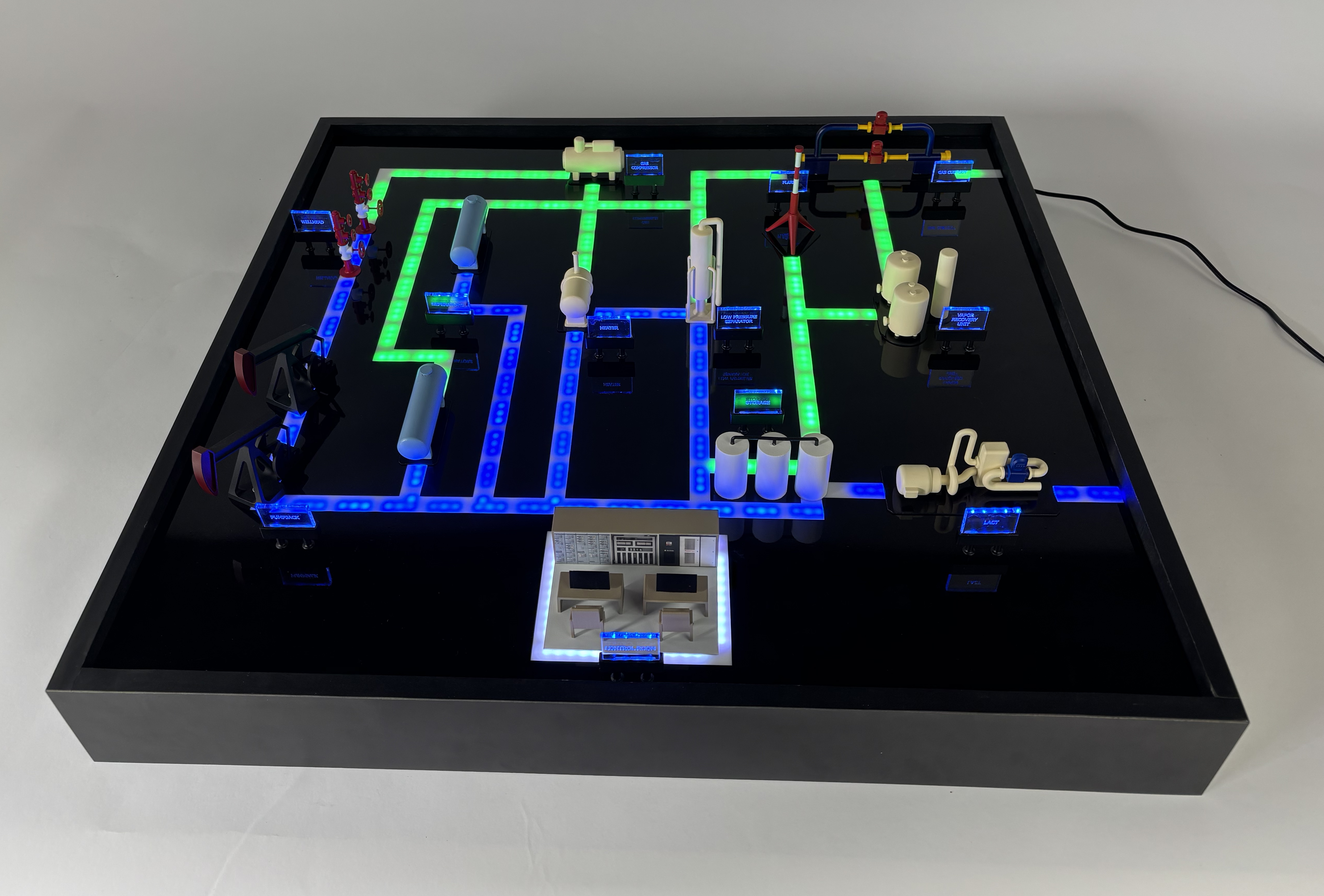 Animated Oil and Gas Field Model