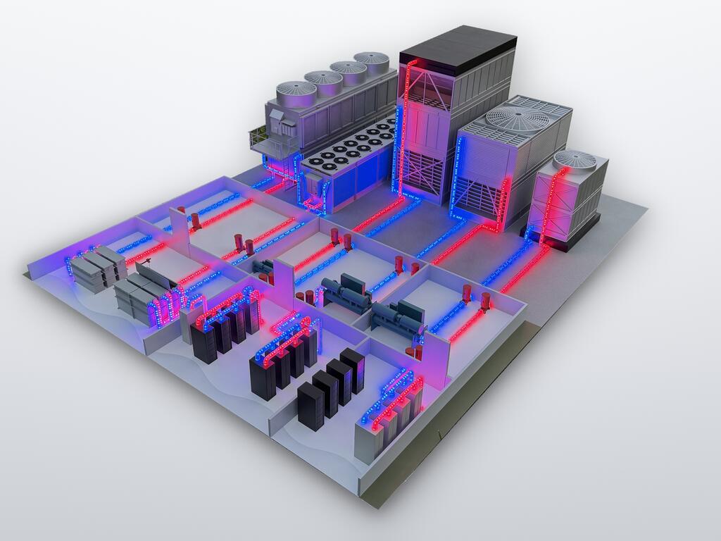 Animated Data Center Model by KiwiMill