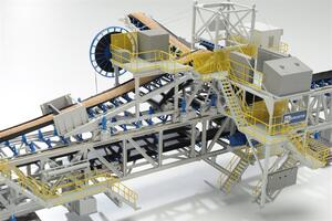 Mobile Stacking Conveyor Model