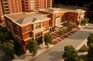 Apartment Building Architectural Model