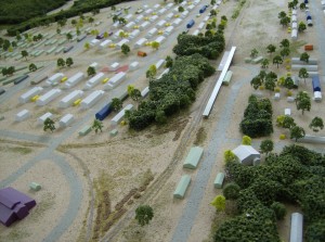 architectural model military base
