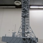rocket launch pad model