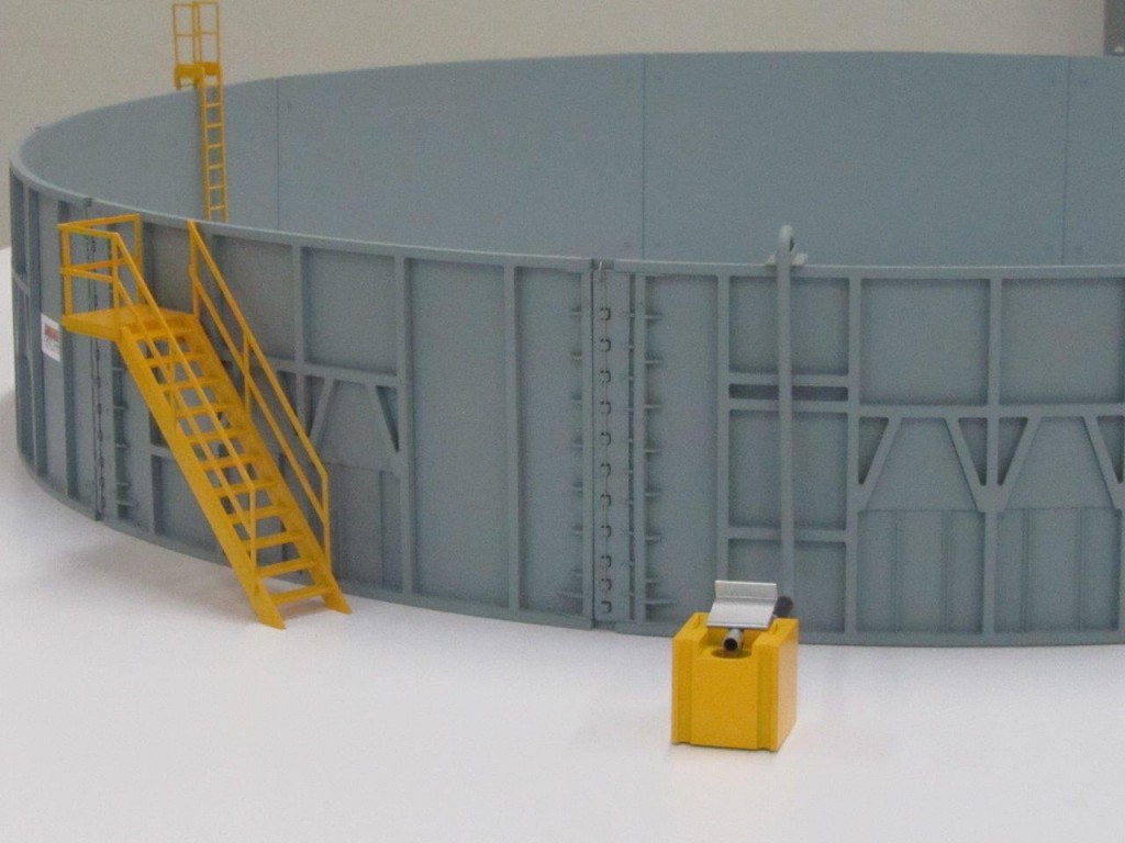 waste water pond working model